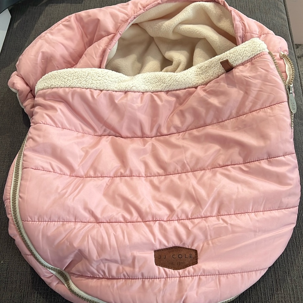 JJ Cole pink car seat cover